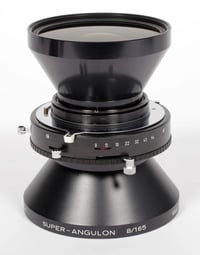 Schneider Super Angulon MC 165mm F8 Lens in Copal #0 Shutter